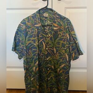 Men’s J Crew shirt, bamboo pattern shirt XXL. Super lightweight and comfy.